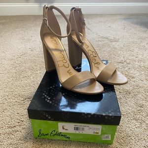Sam Edelman Yaro Ankle Strap Classic Nude Heal